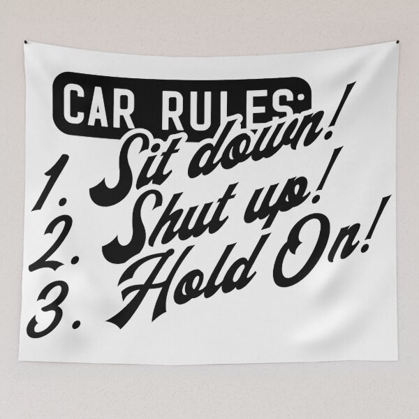 Item preview, Car Rules  designed and sold by Divine-Favour.