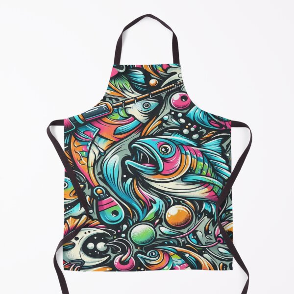 Item preview, falcon88 "Vibrant Graffiti Fishing Chaos" designed and sold by Imaginarium of Chaos falcon88 .