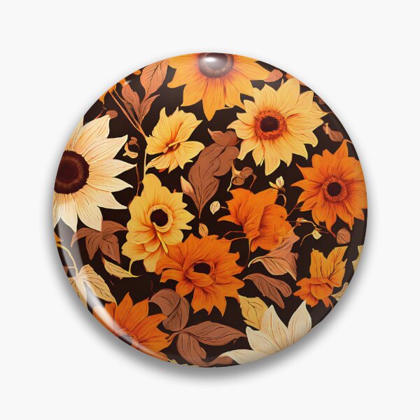 Item preview, A vintage-inspired sunflower pattern designed and sold by Tchoice.