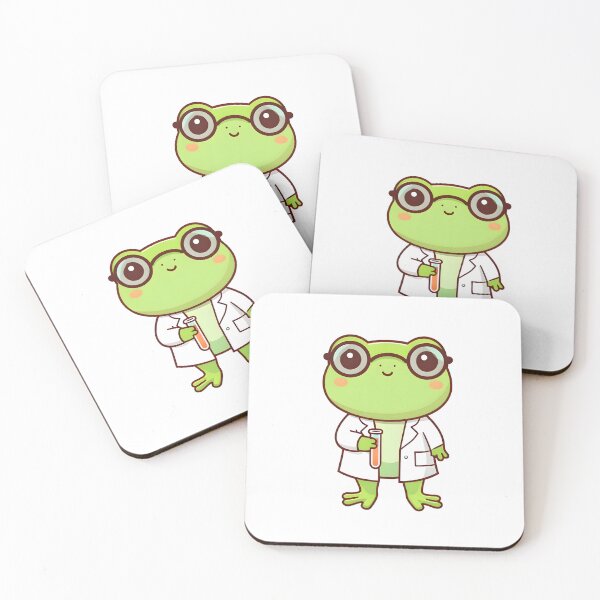 Item preview, A Cute Scientist Frog designed and sold by DWorriBHappi.