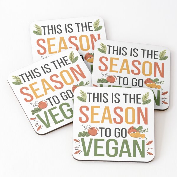 Item preview, This Is the Season to Go Vegan - Compassionate Holiday Message designed and sold by ArtfullyJua.