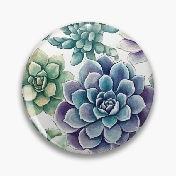 Item preview, Succulent Garden: Watercolor Delight designed and sold by Suzana Djordjevic.