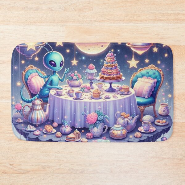 Item preview, floating asteroid tea party designed and sold by Dominika Farkašová.
