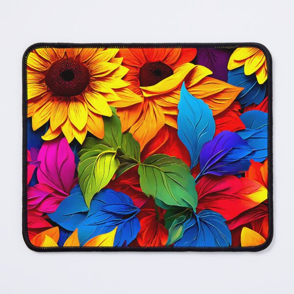 Item preview, Sunflowers in rainbow gradients designed and sold by Tchoice.
