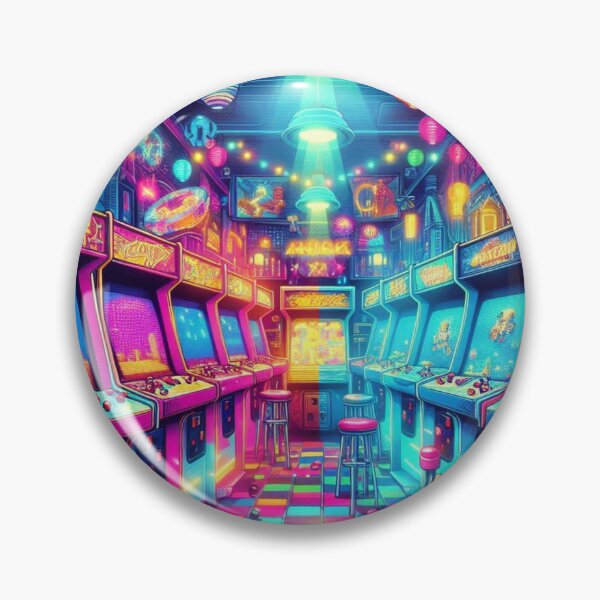 Item preview, Nostalgic retro arcade scene designed and sold by Dominika Farkašová.