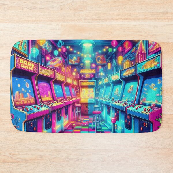 Item preview, Nostalgic retro arcade scene designed and sold by Dominika Farkašová.