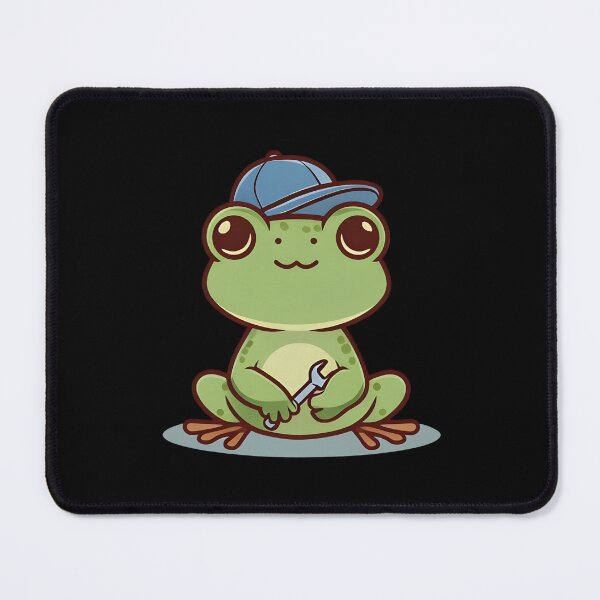 Item preview, A Cute Mechanic Frog designed and sold by DWorriBHappi.