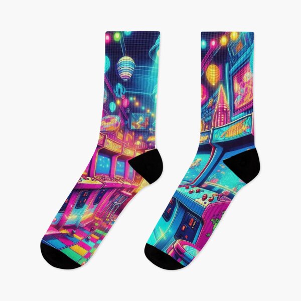 Item preview, Nostalgic retro arcade scene designed and sold by Dominika Farkašová.