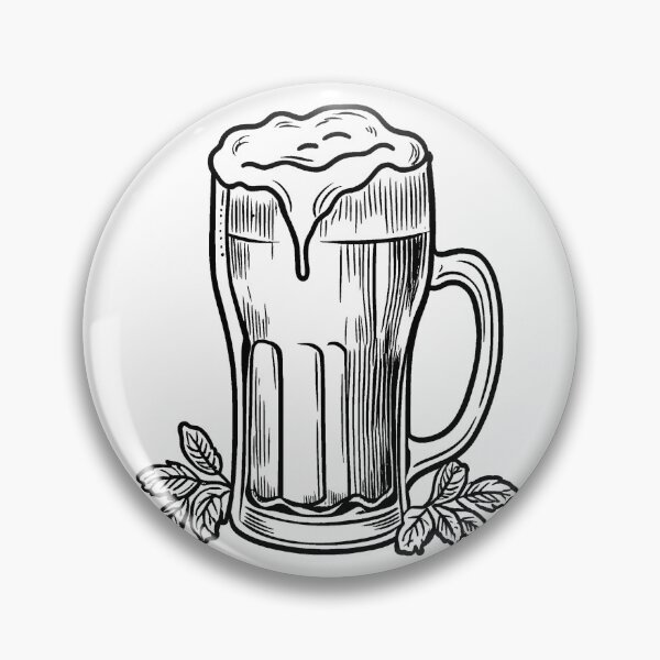Item preview,  Beer Line Drawing designed and sold by GeoSketchWear.