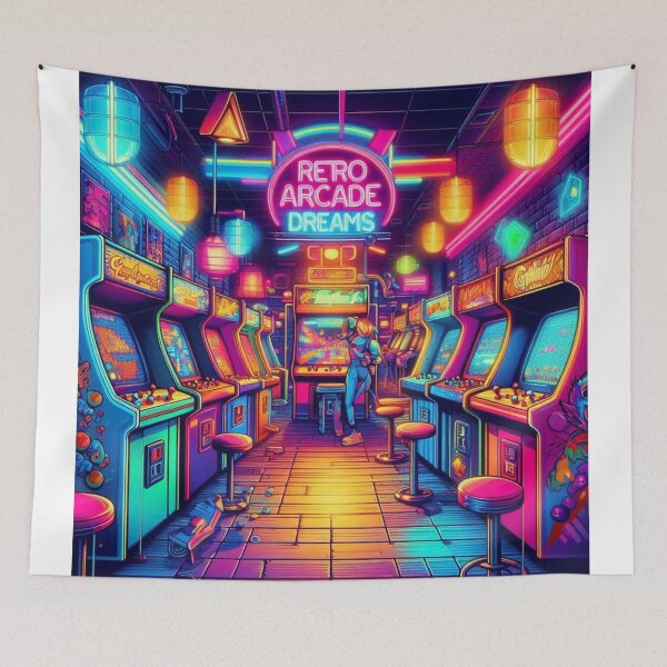 Item preview, classic arcade game cabinets designed and sold by Dominika Farkašová.