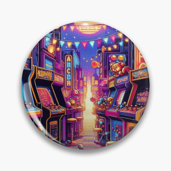 Item preview, neon lights and pixelated characters designed and sold by Dominika Farkašová.