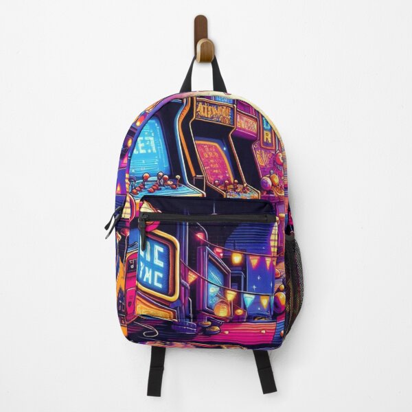 Item preview, neon lights and pixelated characters designed and sold by Dominika Farkašová.
