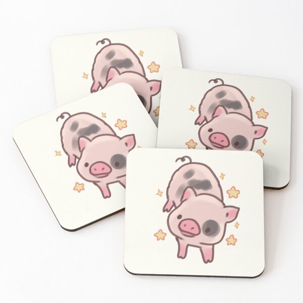 Item preview, Cute Miniature pig illustration  designed and sold by Artofmayara.