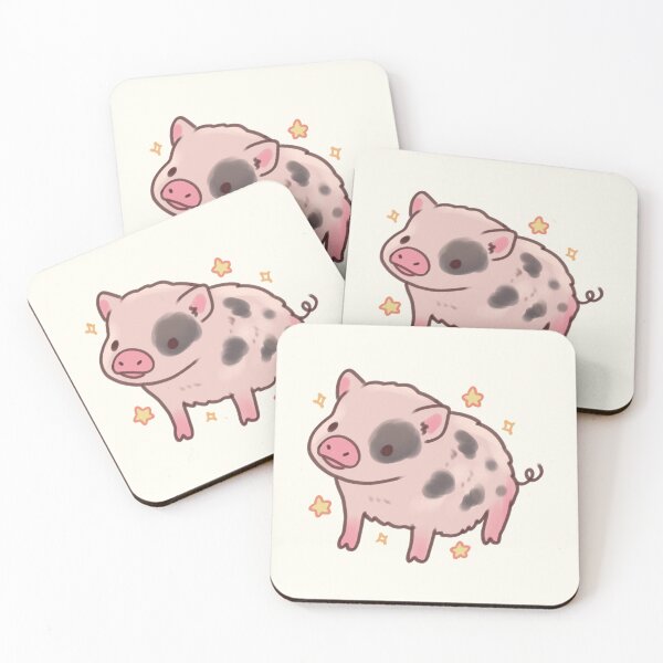 Item preview, Cute Miniature pig drawing  designed and sold by Artofmayara.