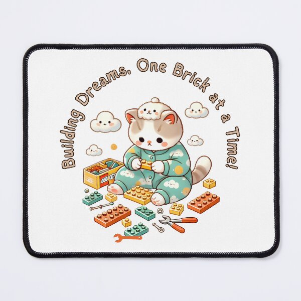 Item preview, Dream Builder Cat in Cloud Pajamas designed and sold by NatureStyle555.