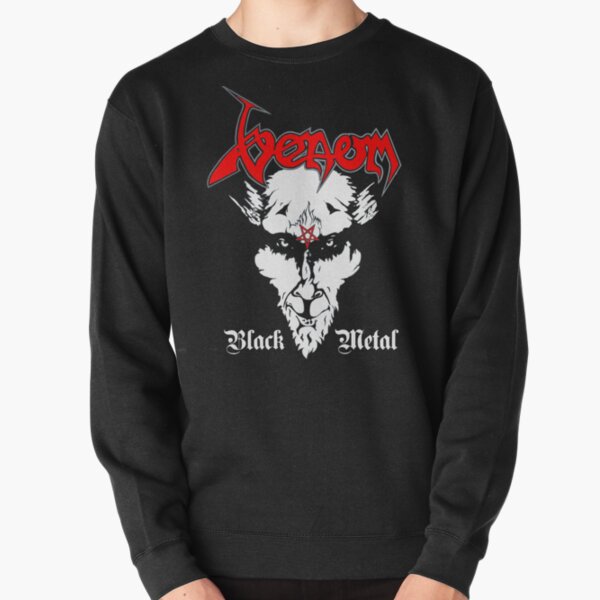 venom black metal hoodie