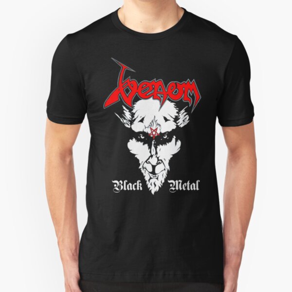 Venom-Black Metal Slim Fit T-Shirt