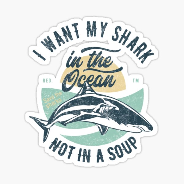 Save The Sharks - Shark Lover Gifts Sticker