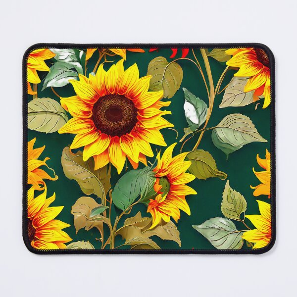 Item preview, A playful pattern of sunflowers designed and sold by Tchoice.