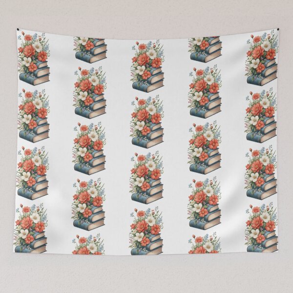 Item preview, Books and flowers designed and sold by Ellipsis-21.