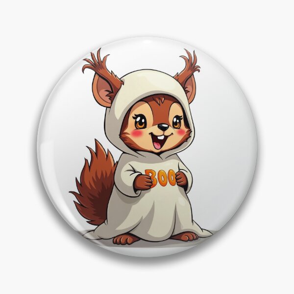 Item preview, BOO! Squirrel in Ghost Costume: Hallowenn Design designed and sold by Rio77 Styles.