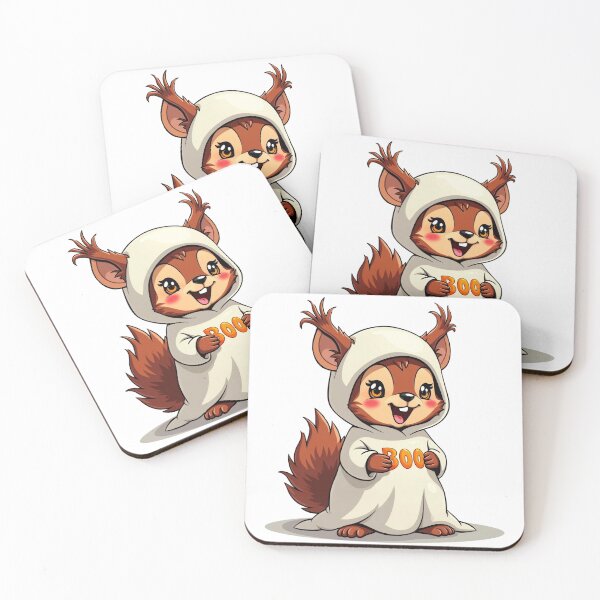 Item preview, BOO! Squirrel in Ghost Costume: Hallowenn Design designed and sold by Rio77 Styles.