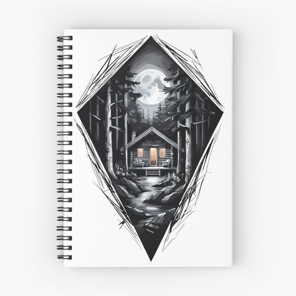 Item preview, Whimsical Forest House Moonlit in the Forest  designed and sold by hussain-dz.
