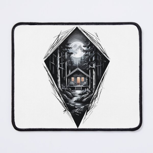 Item preview, Whimsical Forest House Moonlit in the Forest designed and sold by hussain-dz.
