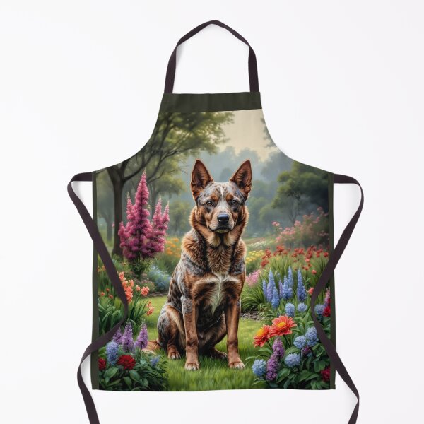 Item preview, Quade Red Australian Cattle Dog Portrait Art designed and sold by Heart and Soul Studio.