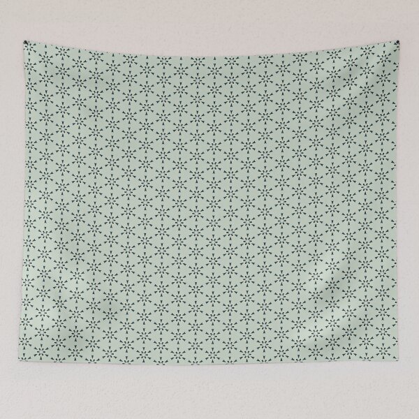 Item preview, Simple geometric navy and grey star pattern ethnic boho designed and sold by ewajasinska.