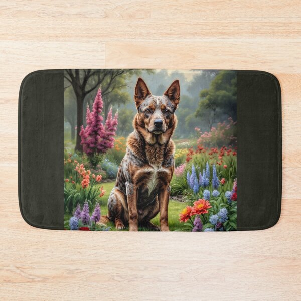 Item preview, Quade Red Australian Cattle Dog Portrait Art designed and sold by Heart and Soul Studio.