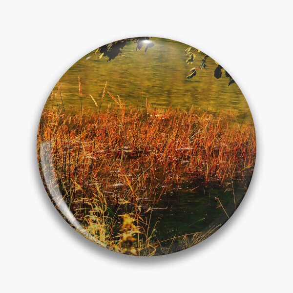 Item preview, On Golden Pond. Digitally enhanced reedbed on a pond of water. designed and sold by prestongeorge.