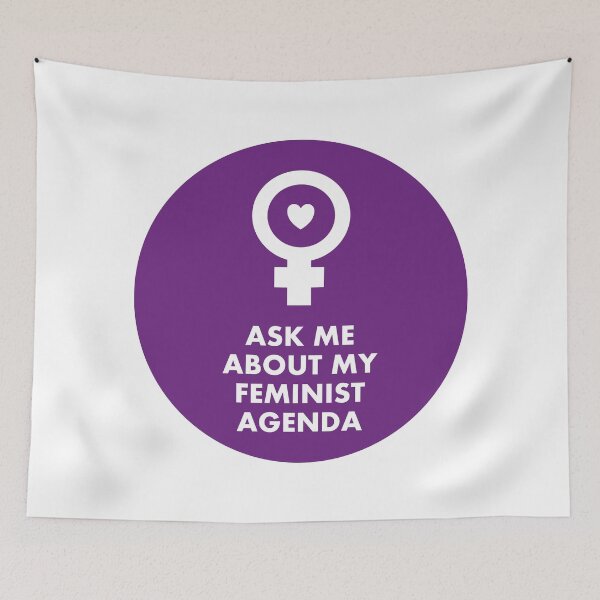 Item preview, Ask me about my feminist agenda designed and sold by Inspirationmotivation.