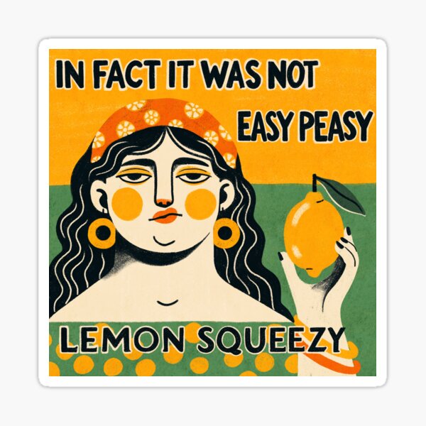 Item preview, Easy peasy lemon squeezy designed and sold by Itouchedabee.