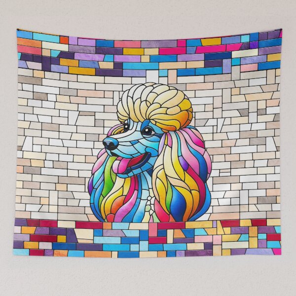 Item preview, Poodle - Colorful Mosaic art designed and sold by k9printart.