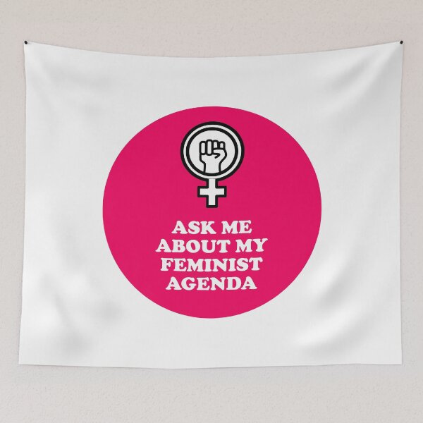 Item preview, Ask me about my feminist agenda designed and sold by Inspirationmotivation.
