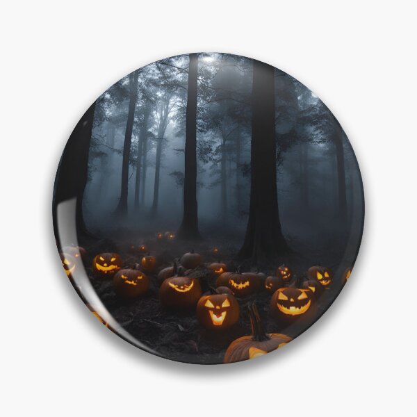 Item preview, Haunted Halloween Night with Pumpkins designed and sold by VibrantCo.