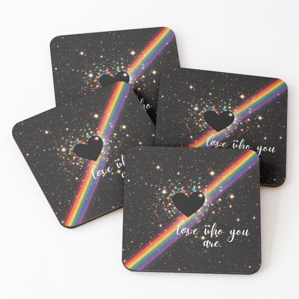 Item preview, love who you are rainbow heart designed and sold by WishLuckShop.