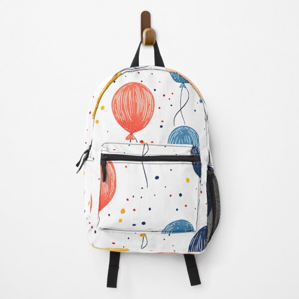 Item preview, Colorful Balloons Going Up - Whimsical Hand-Drawn Illustration designed and sold by ArtfullyJua.