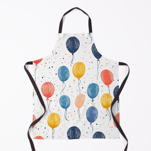Item preview, Colorful Balloons Going Up - Whimsical Hand-Drawn Illustration designed and sold by ArtfullyJua.