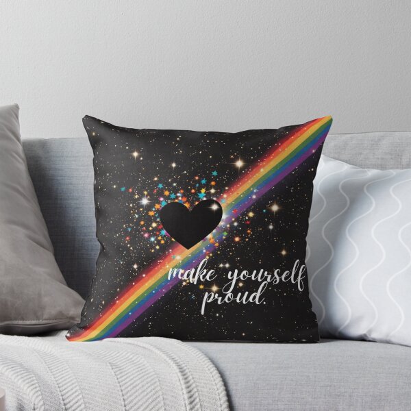 Item preview, make yourself proud rainbow heart design designed and sold by WishLuckShop.