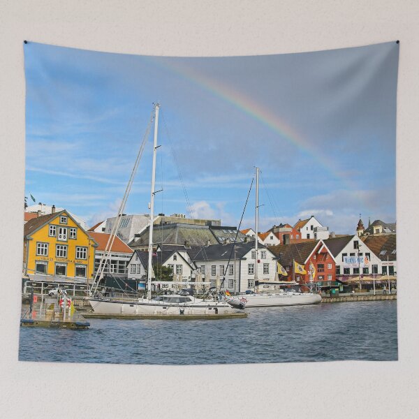 Item preview, Stavanger Harbour Rainbow Landscape Norway designed and sold by Martyn R Arnold Fine Art Nature & Landscape Photography.