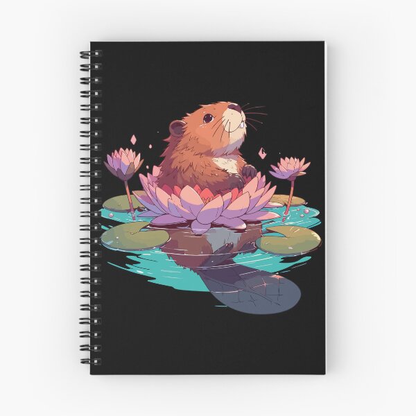 Artikelvorschau, Kawaii Biberbad mit Seerose entworfen und verkauft von TomFrontierArt.