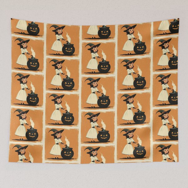 Item preview, Cute witch stirring a cauldron with a smile. designed and sold by MystiS.