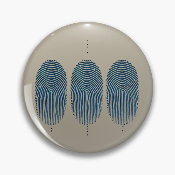Item preview, Three Navy Fingerprints designed and sold by Blink Art Studio.