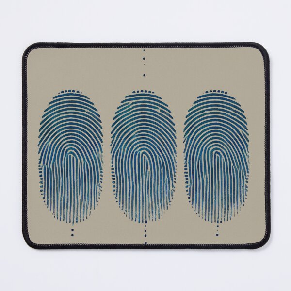 Item preview, Three Navy Fingerprints designed and sold by Blink Art Studio.