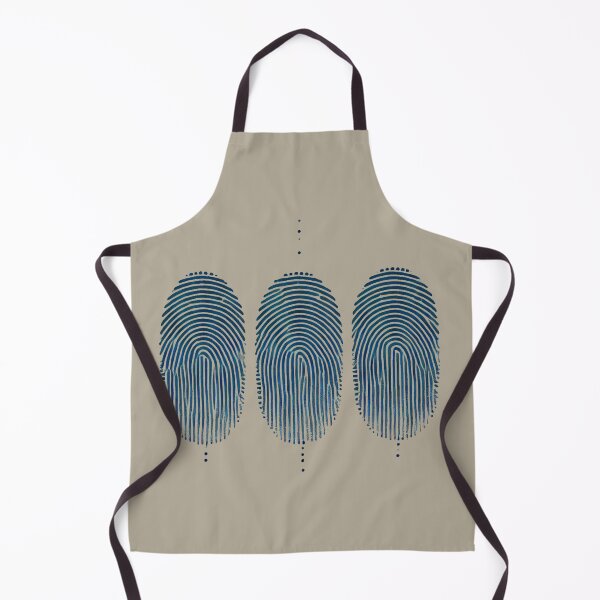 Item preview, Three Navy Fingerprints designed and sold by Blink Art Studio.