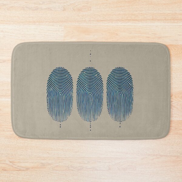 Item preview, Three Navy Fingerprints designed and sold by Blink Art Studio.
