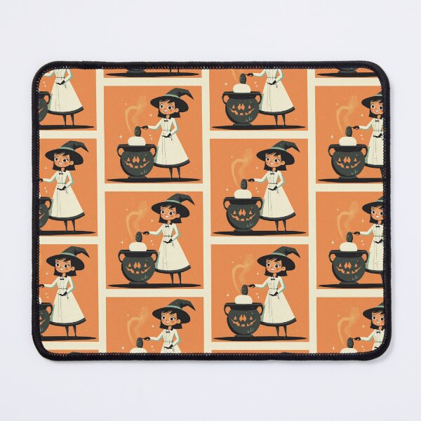 Item preview, Cute witch stirring a cauldron with a smile. designed and sold by MystiS.