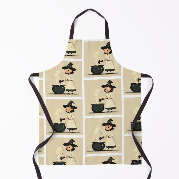 Item preview, Cute witch stirring a cauldron with a smile. designed and sold by MystiS.